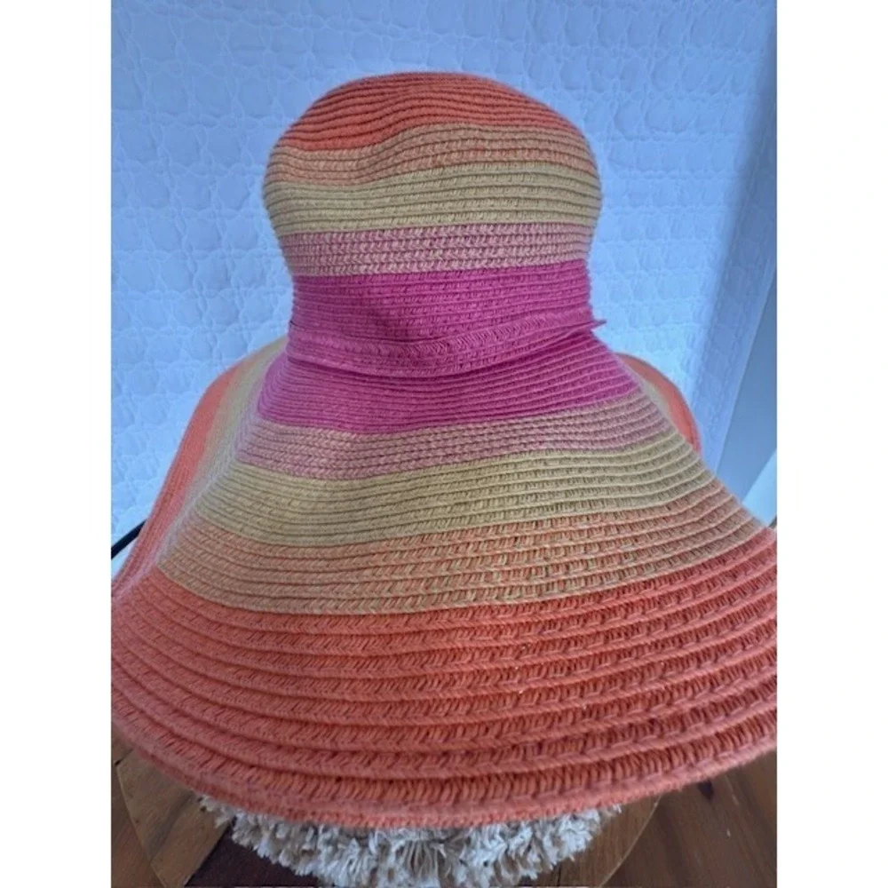 Wide-Brimmed Vacation Sun Hat Protection Packable Floppy Braided Beach Carribean